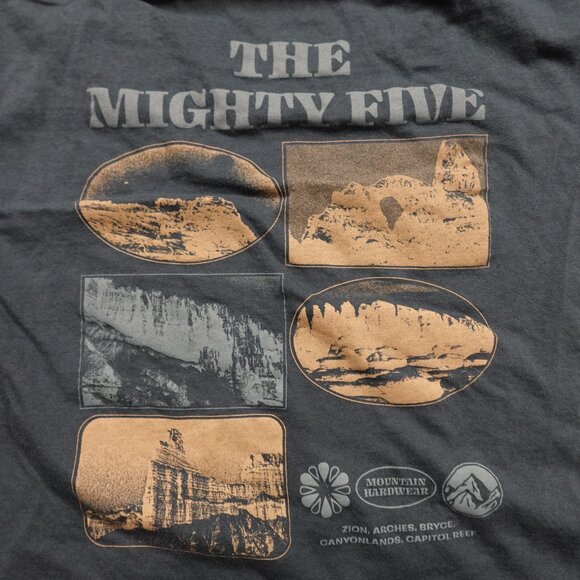 Mountain Hardwear Long Sleeve Tee Women’s XL Green Mighty Five Graphic Outdoor - Picture 10 of 12